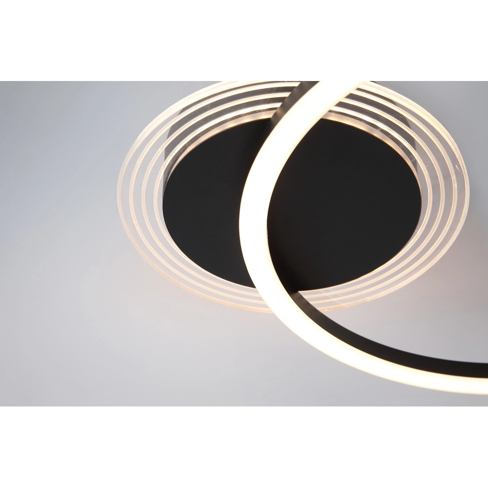 Ceiling lamp Contour black single Searchlight 5053423298757