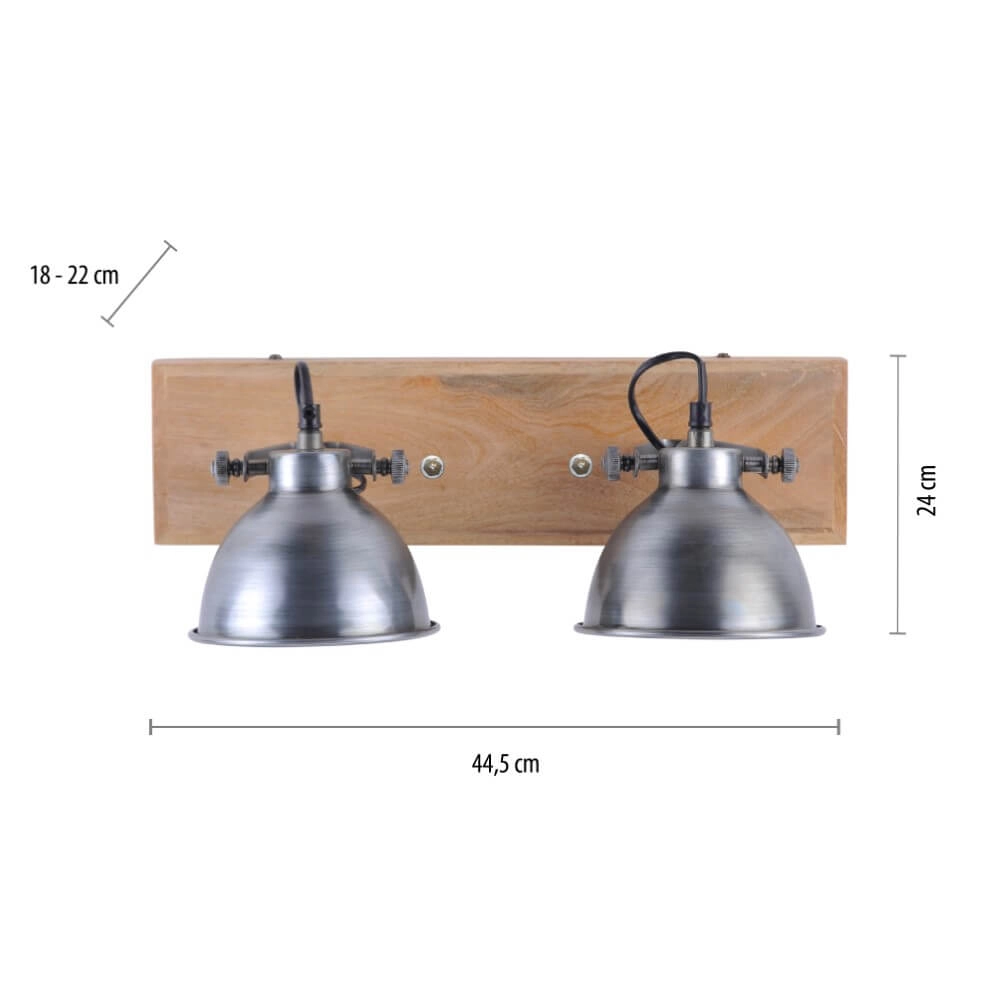 Ceiling lamp Samia 2-light Just Light 4043689957377