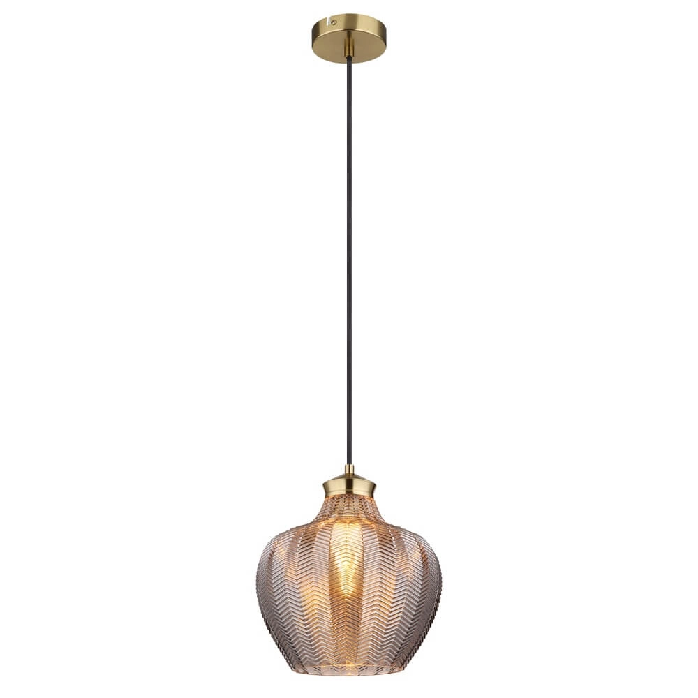 Pendant lamp Jessica with coloured glass Ø 26cm