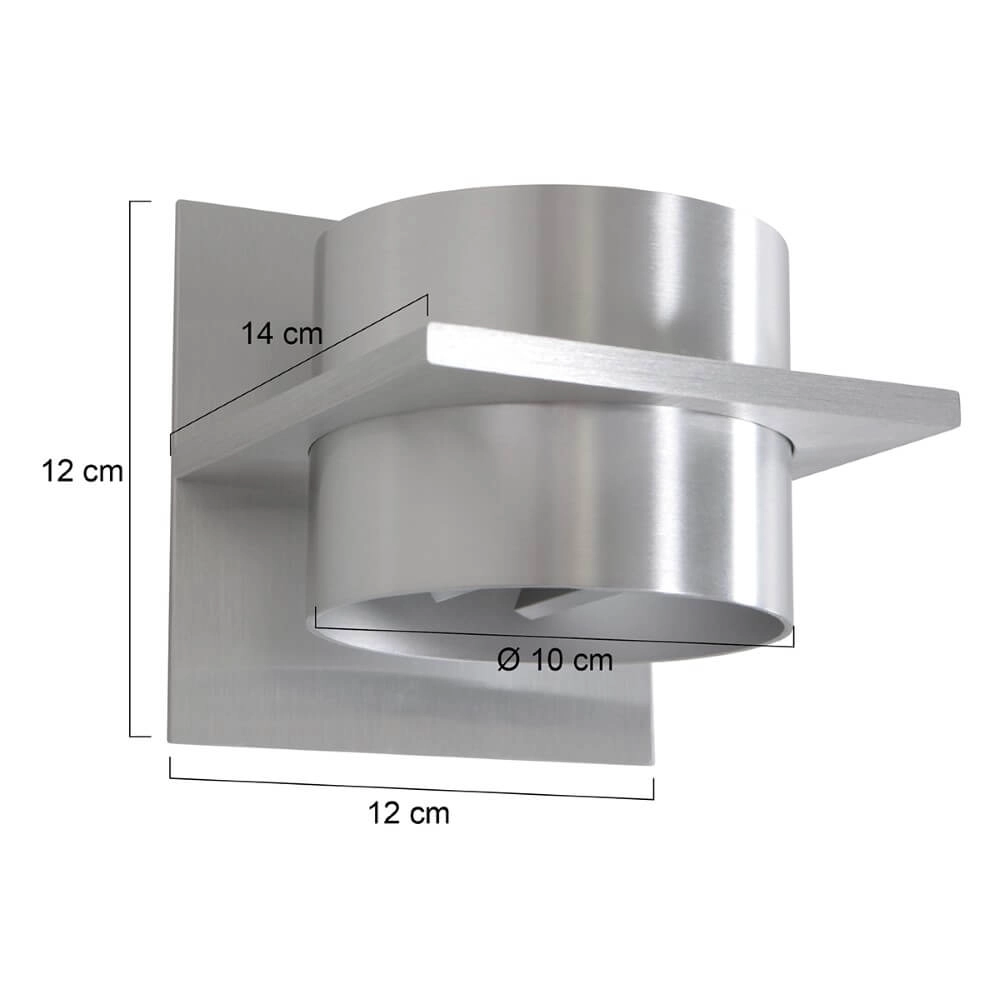 Up and down wall spotlight Muro Stainless steel Steinhauer 8712746152647