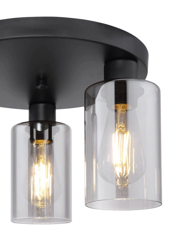 Ceiling light Hadera with smoke glass Globo 9007371408849