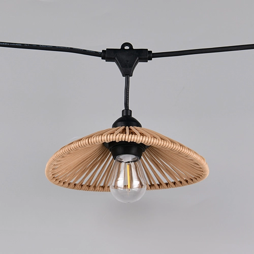 String lights Chain black with brown 600cm Trio 4017807697612