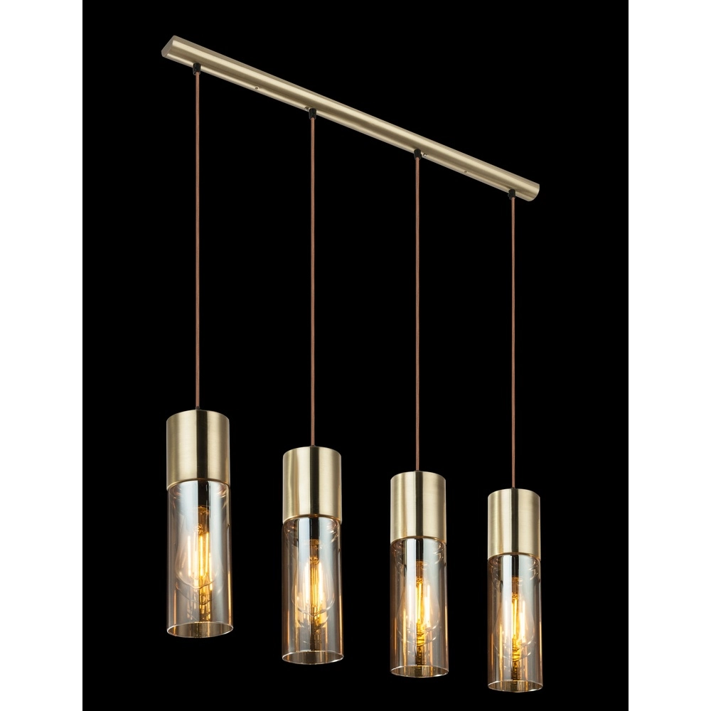 4-light pendant lamp Annika Gold design Globo 9007371370214