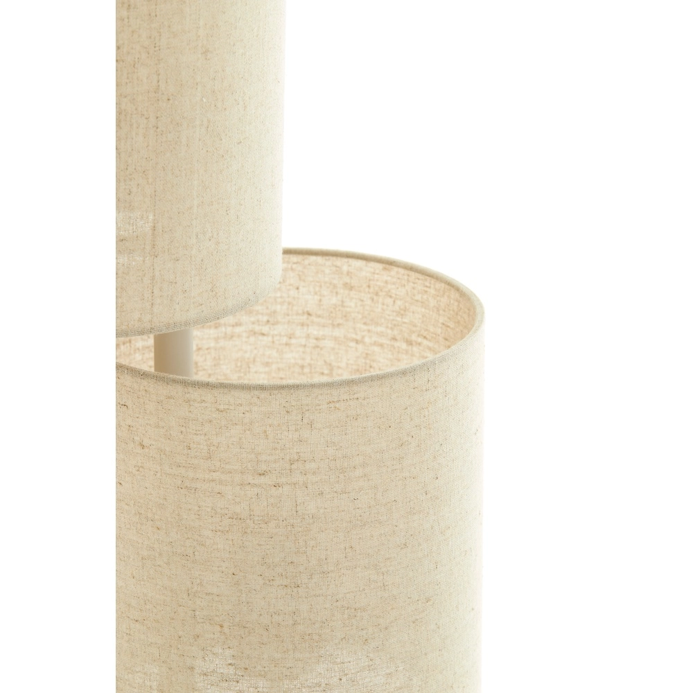 Floor lamp Benigno with 5 sand hoods Light & Living 8717807761325