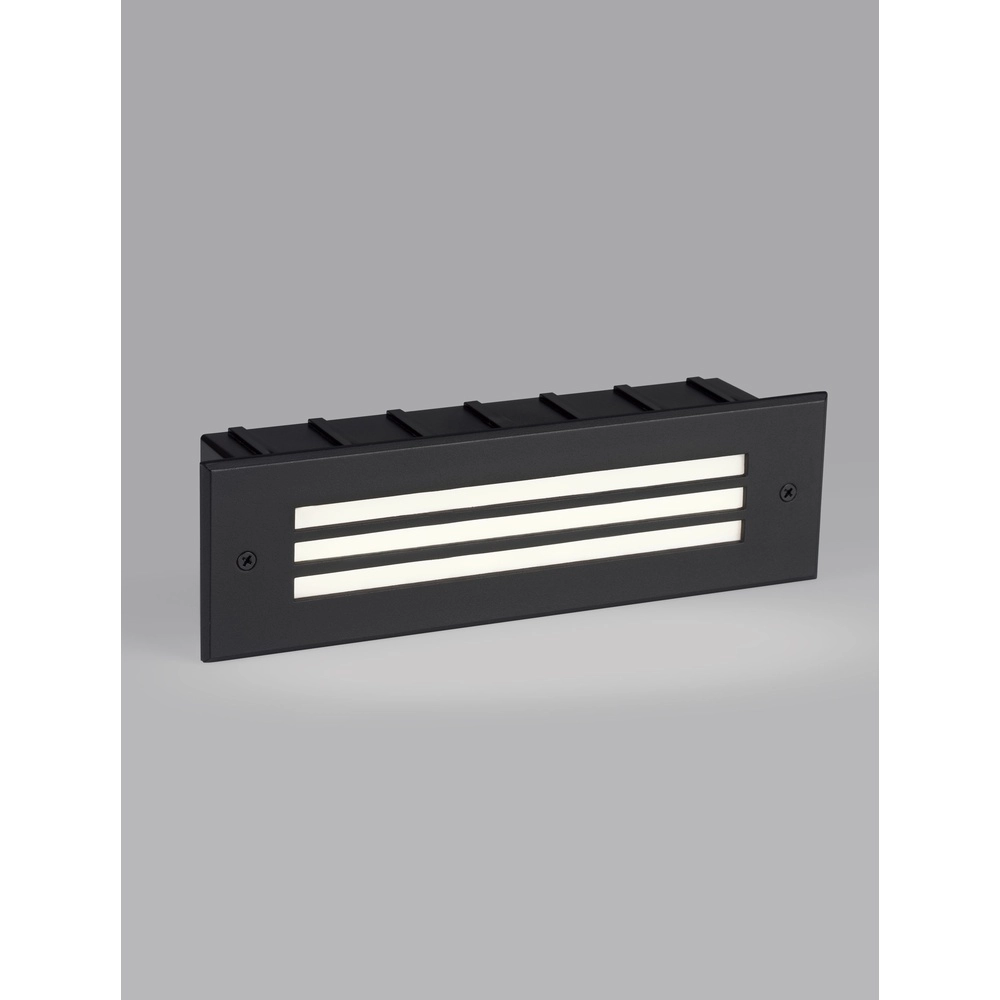 Sleek wall lamp Off 25.6cm with ribbing