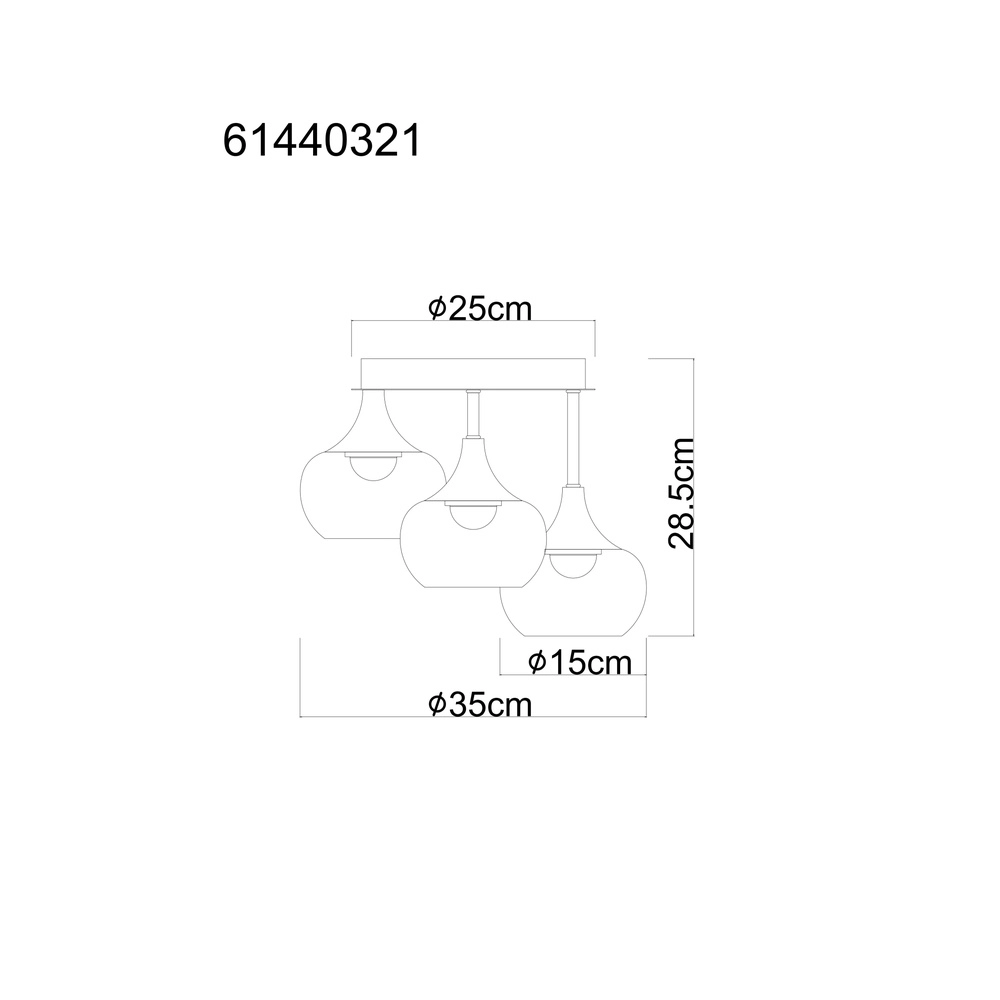 Nickel ceiling lamp Lui Design Globo 9007371580606