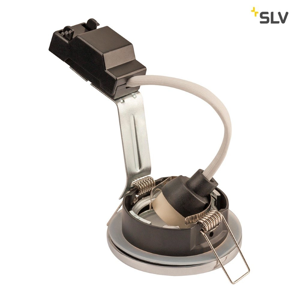 Recessed spotlight Dolix Out GU10 Round for outdoor chrome SLV 4024163194839