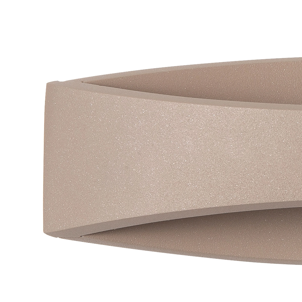Sleek wall lamp Medusa 25cm sand brown Highlight 8718379050695