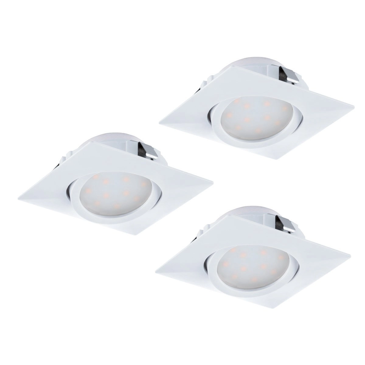 LED ceiling spot Pineda Square (3x) 3x6w - 3000K - 8.4cm white
