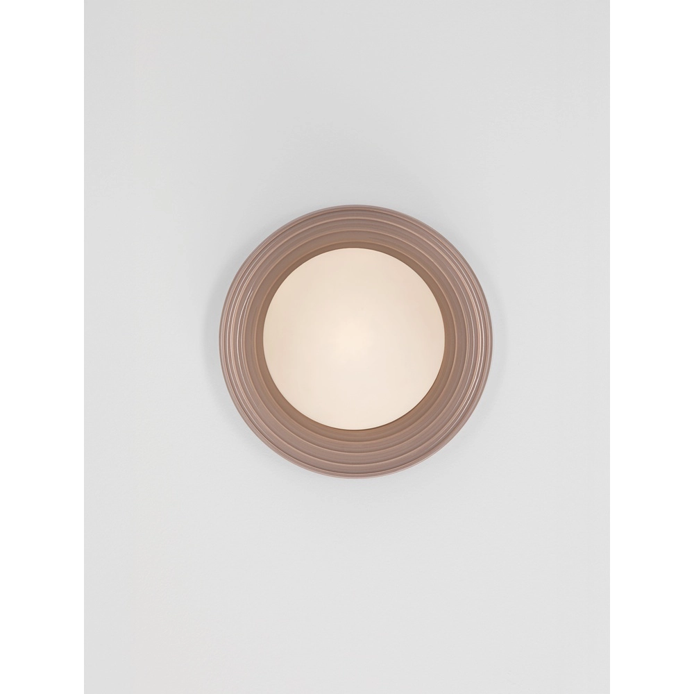 Wall lamp Orbique mocha brown Ø 22cm Lyora 5212017483874