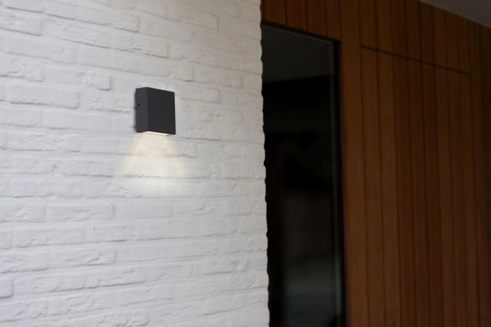Anthracite wall lamp Gemini Xf design Lutec 6939412011455