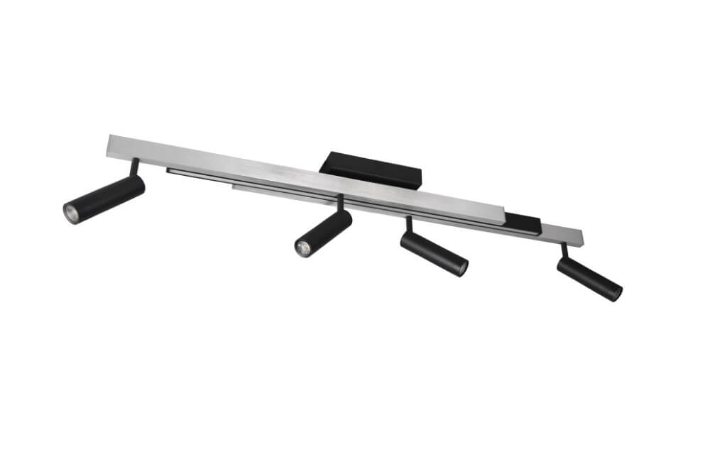 4-light LED spot Zeno metal with black Trio 4017807614619