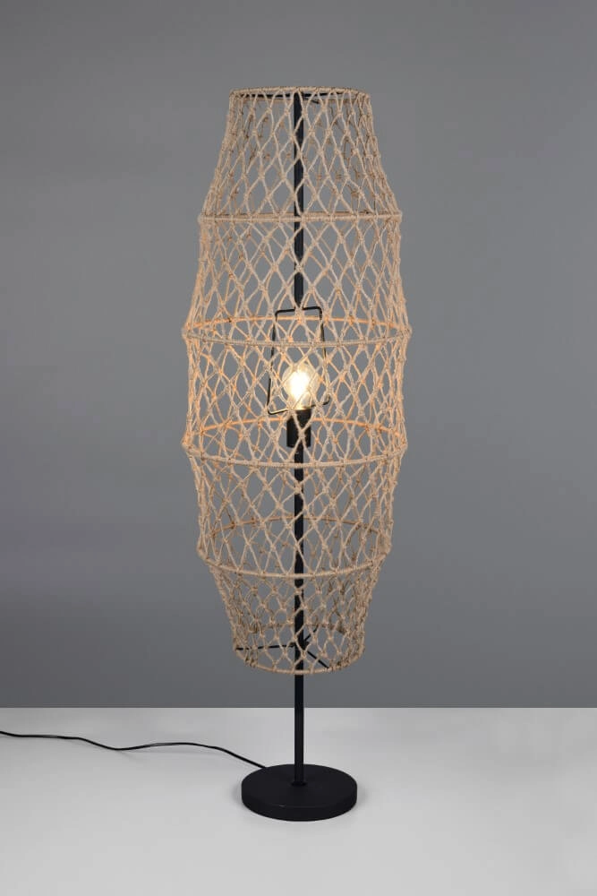 Rattan floor lamp Hive Ø 38cm Trio 4017807637243