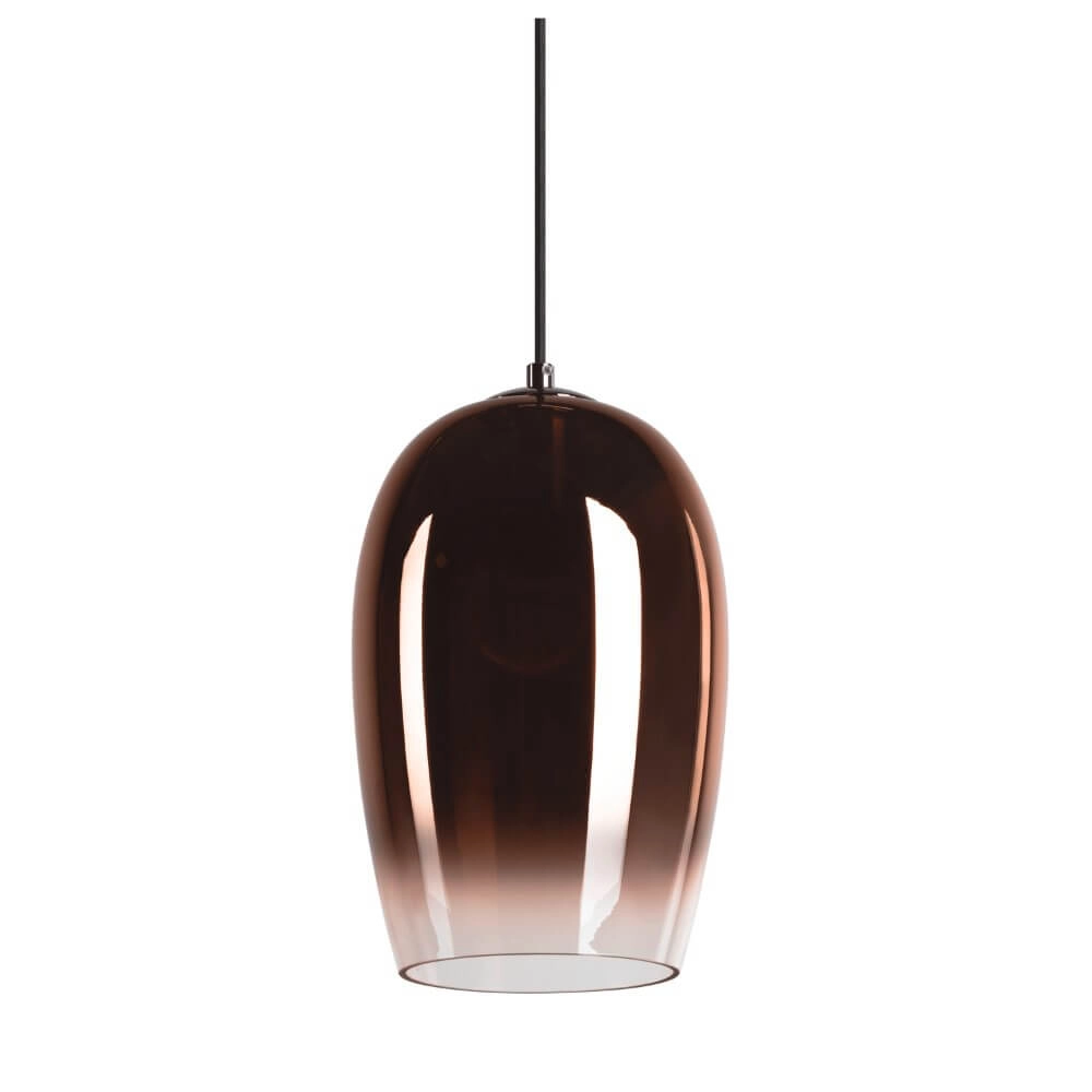 Glass pendant lamp Pantilo copper glass - Ø 18cm SLV 4024163266406