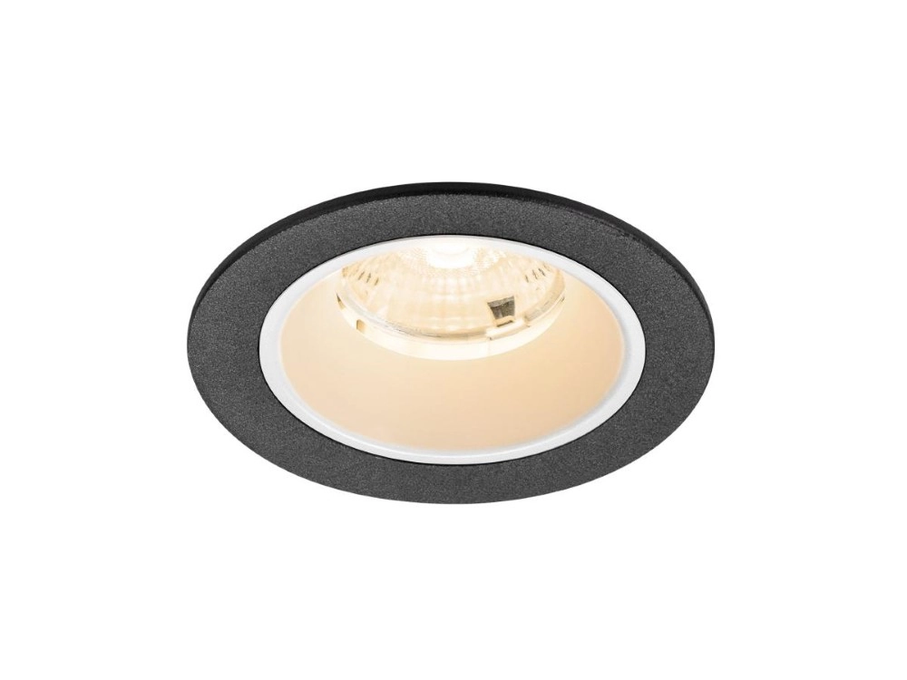 Recessed spotlight Numinos S black/white 2700K - 55deg SLV 4024163313148