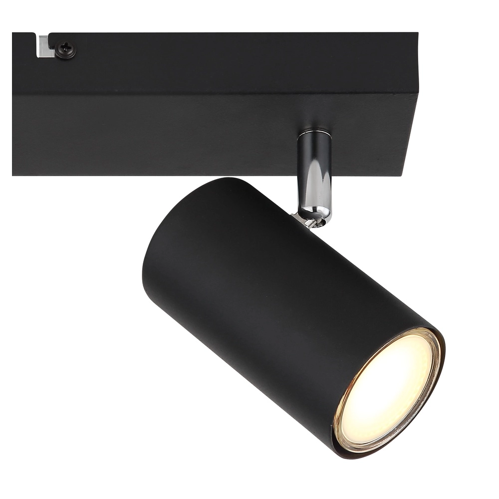 Ceiling lamp 2-lights Robby Black Globo 9007371442515