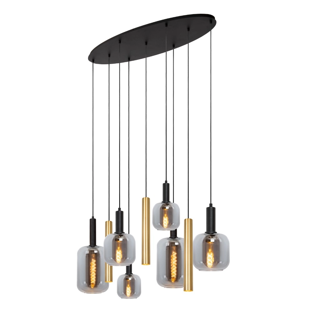 Pendant lamp Joanet 6-light gold Lucide 5411212452931