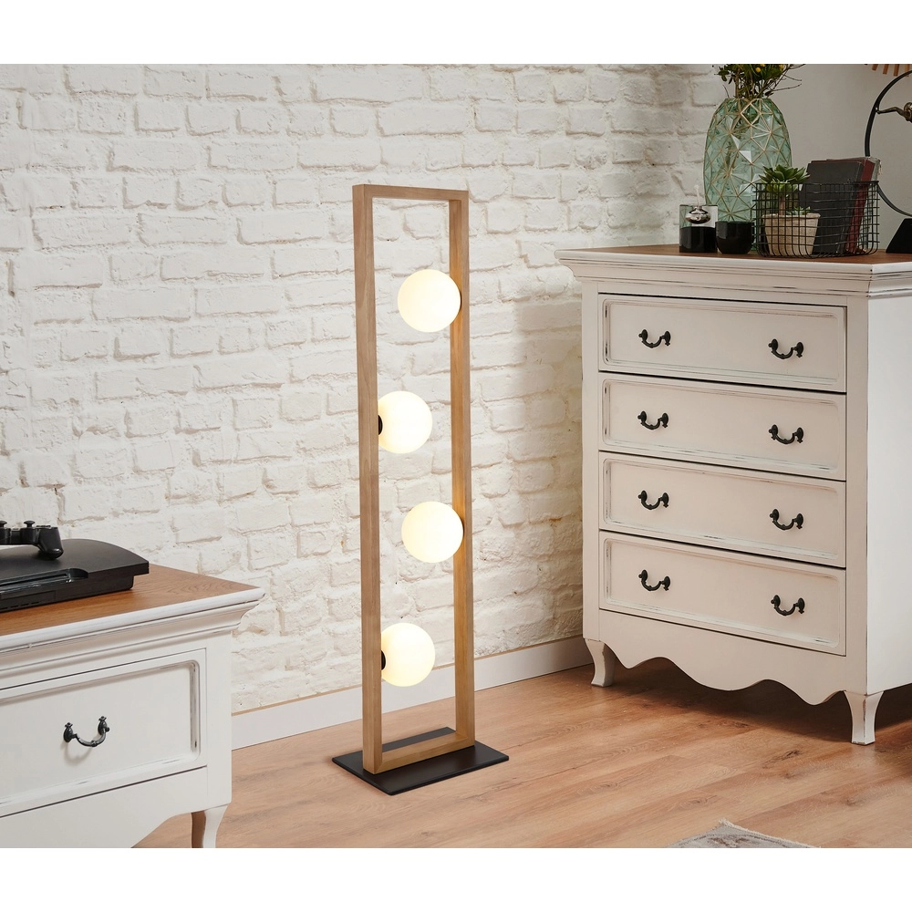 Design floor lamp Nanda wood Globo 9007371507948