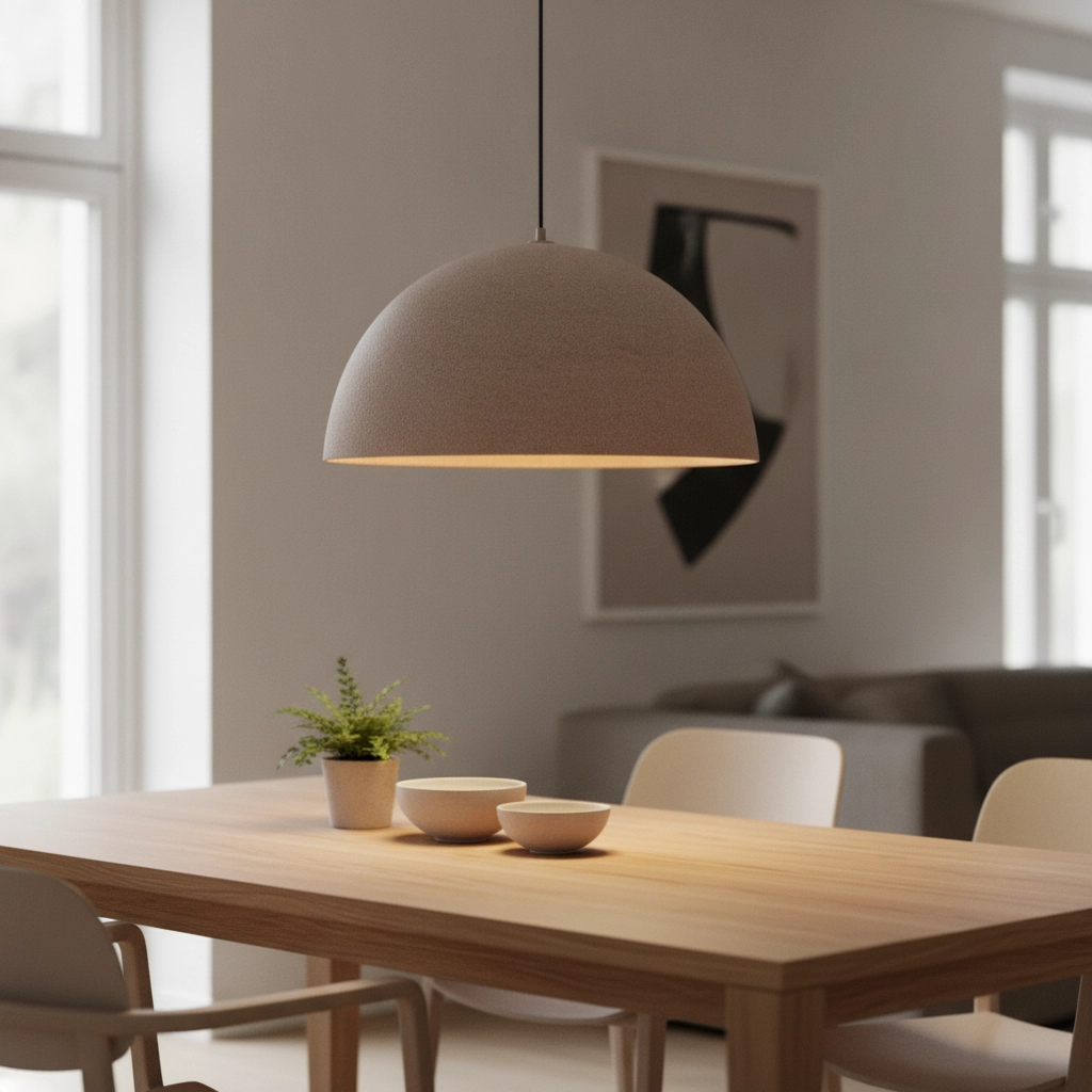 Pendant lamp Starla brown Ø 60cm