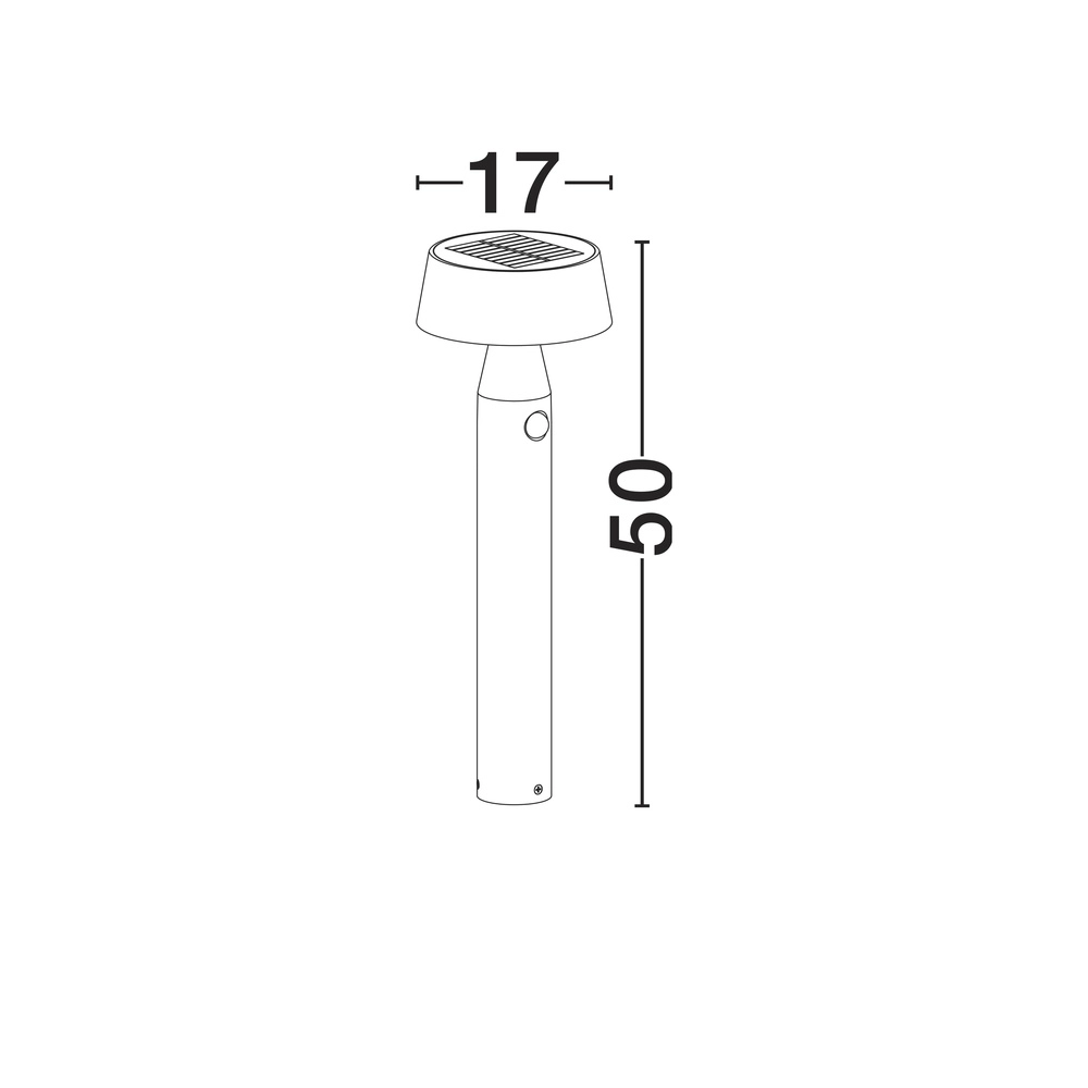 Solar garden lamp Chiaro 50cm Lyora 5212017479143