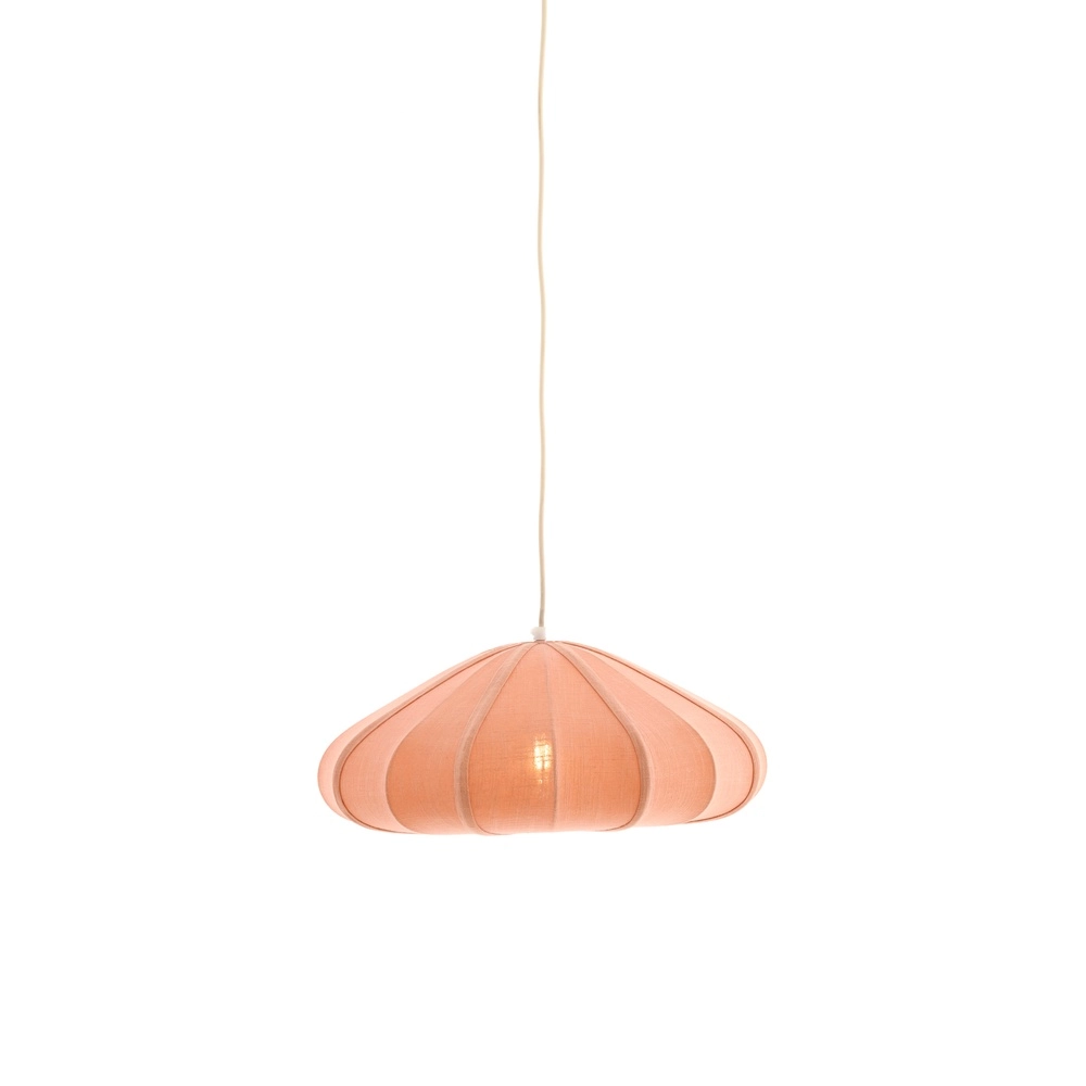 Fabric pendant lamp Cesano Ø 50cm - light pink Light & Living 8717807779283