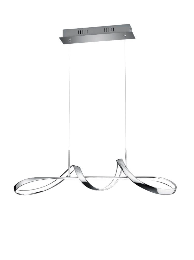 LED hanging lamp Perugia chrome