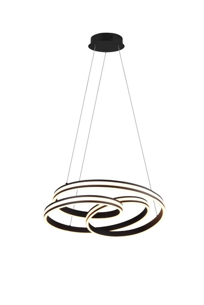 Hanging lamp Nuria 60cm black Trio 4017807505214
