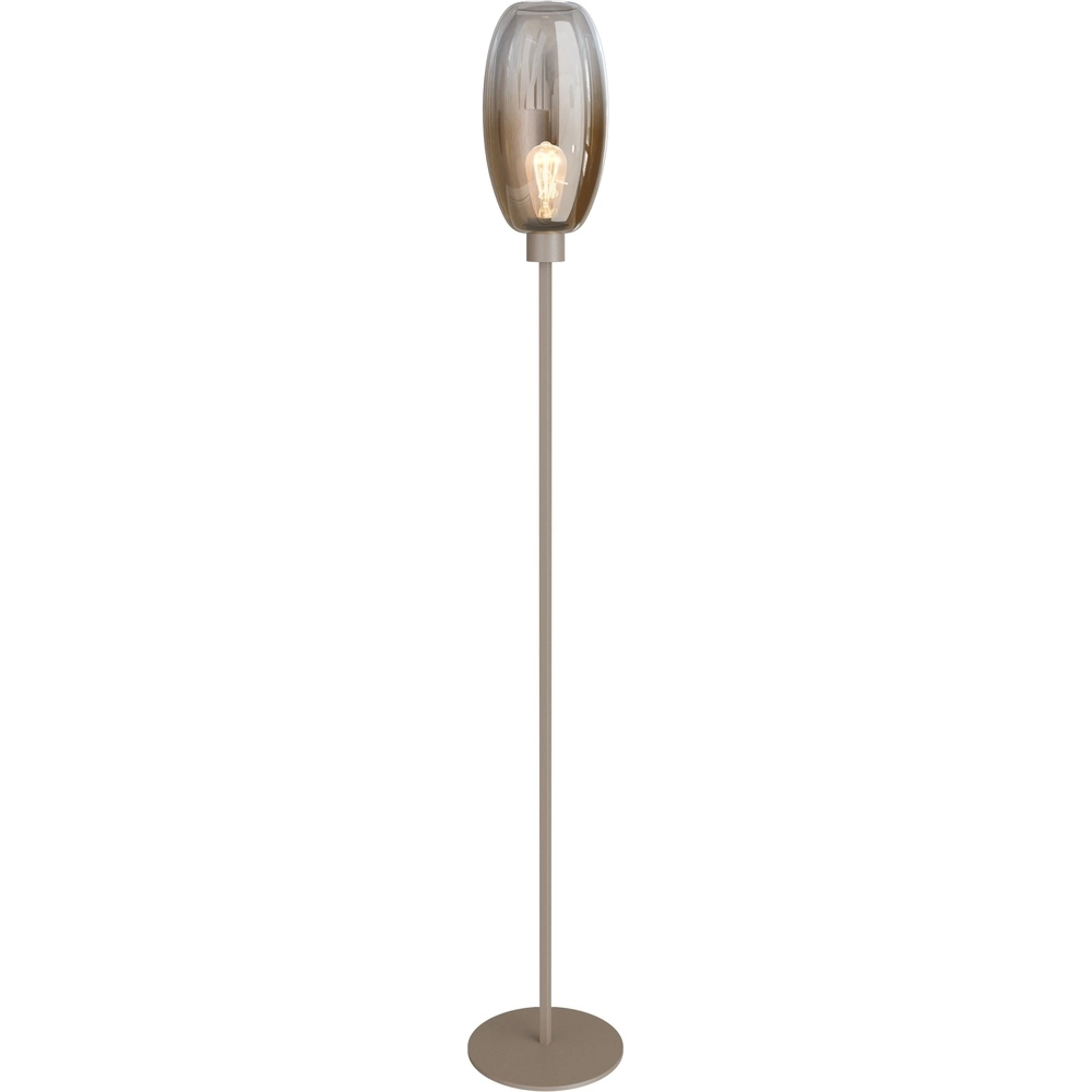 Glass floor lamp Olive 1x E27 - sand