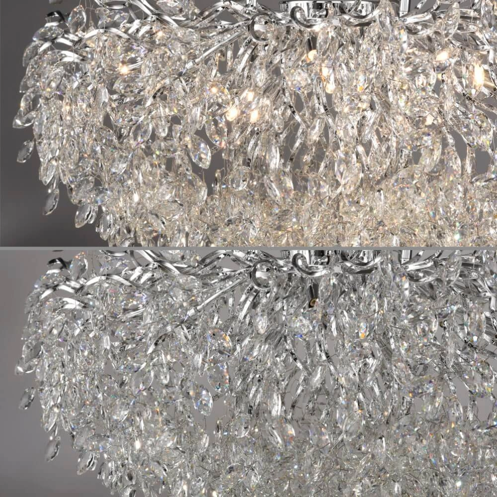 Chandelier Ricicle 120cm chrome Paul Neuhaus 4012248382080