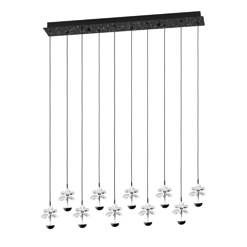 Black hanging lamp Pianopoli 2 87cm x 12cm Stars of Light 9008606270224
