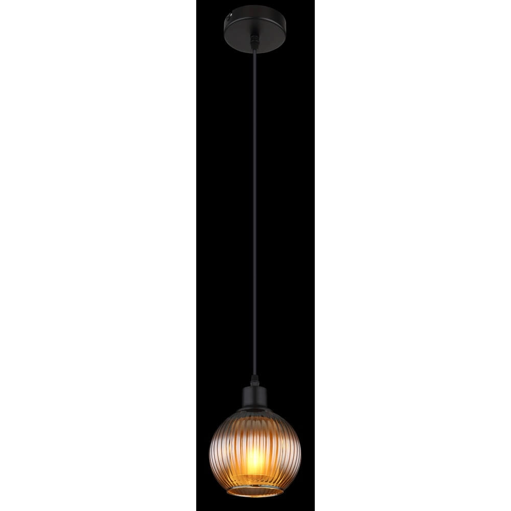 Pendant lamp Zumba smoke glass Ø 15cm Globo 9007371446827