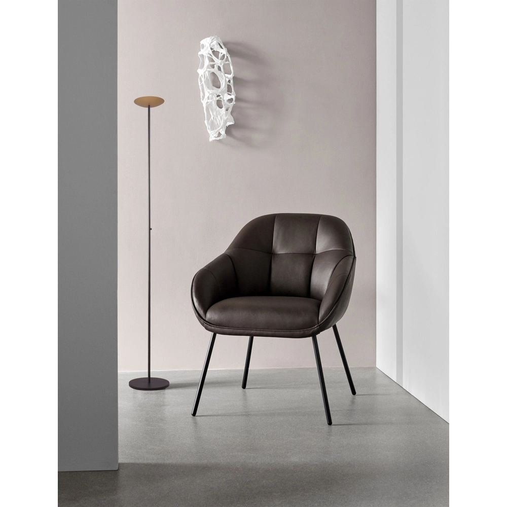 Design floor lamp Scala black with gold Ø 20cm Masterlight 8718121296494