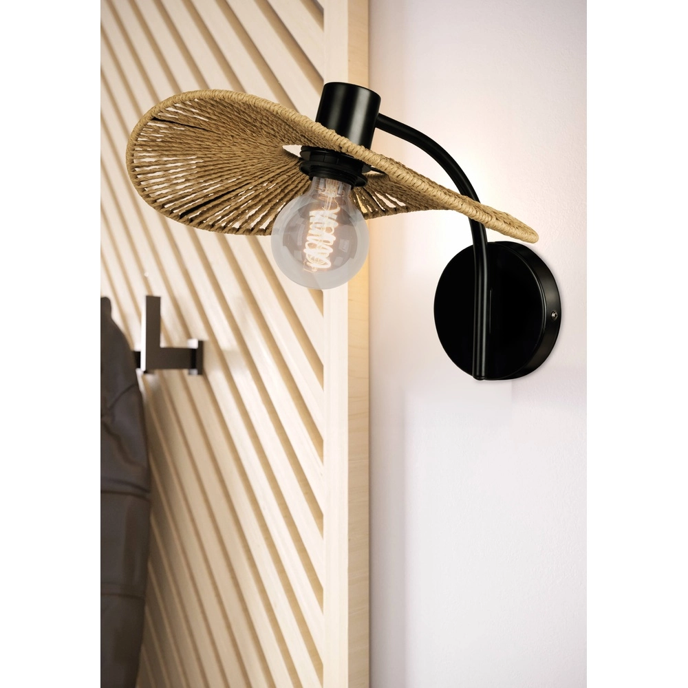 Rattan wall lamp Siruela Eglo 9002759319649