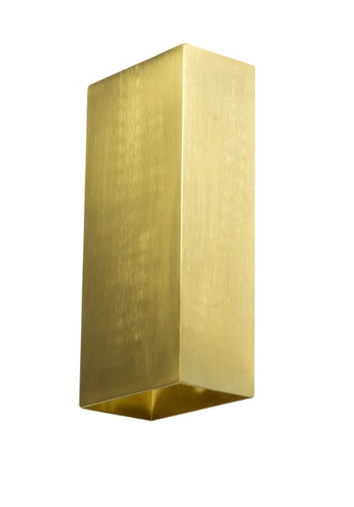 Sleek wall spotlight David brass