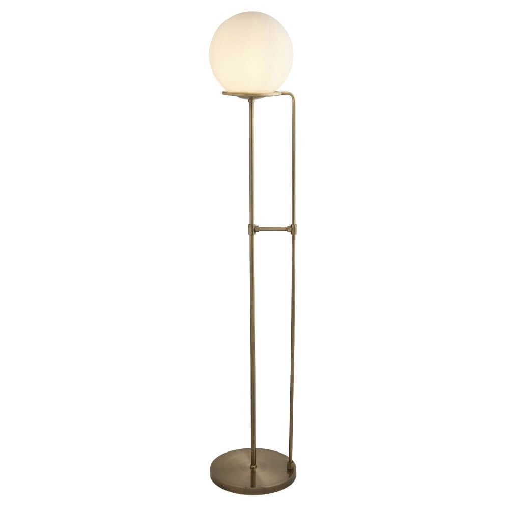 Floor lamp Orbital with glass ball