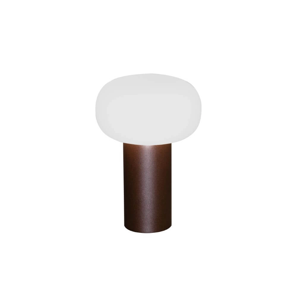Rechargeable table lamp Antibes rust brown