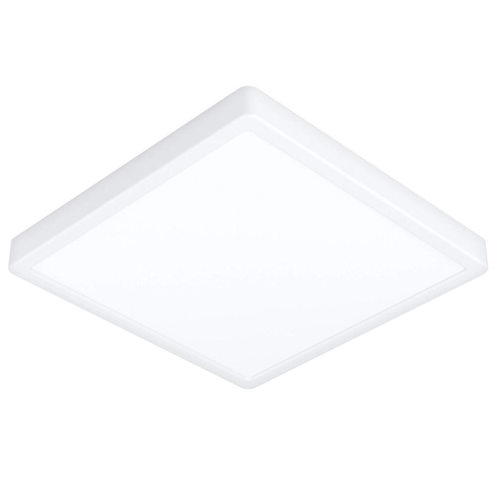 Ceiling light IP44 Fueva 6 Square - White - 29x29cm
