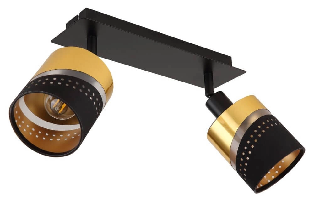2-light ceiling spotlight Or black with gold Globo 9007371449705