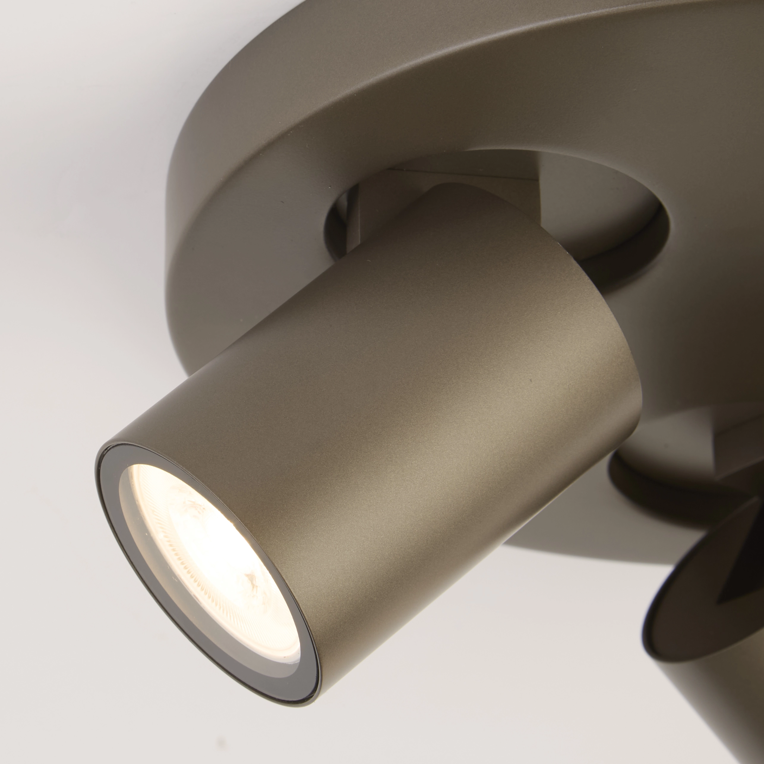 Ceiling lamp Selene 3 round bronze Lyora 5053423314464