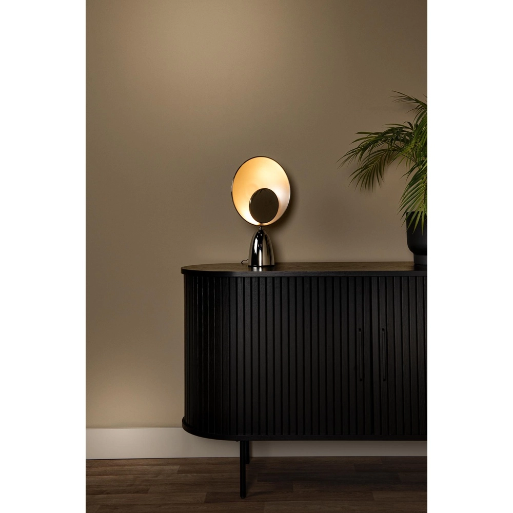 Design table lamp Castamar Ø 25.5cm chrome Lucide 5411212345837