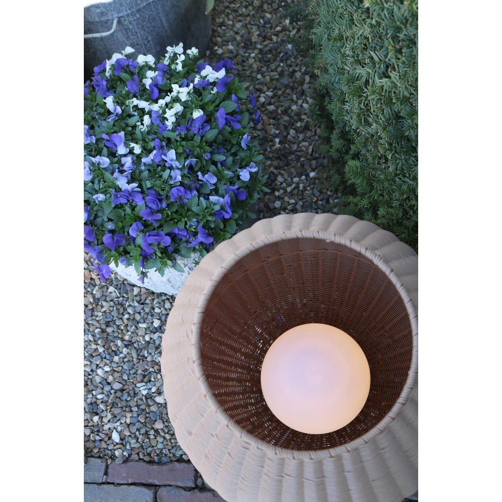 Table lamp Colin Ip44 Rechargeable rattan Lucide 5411212031877