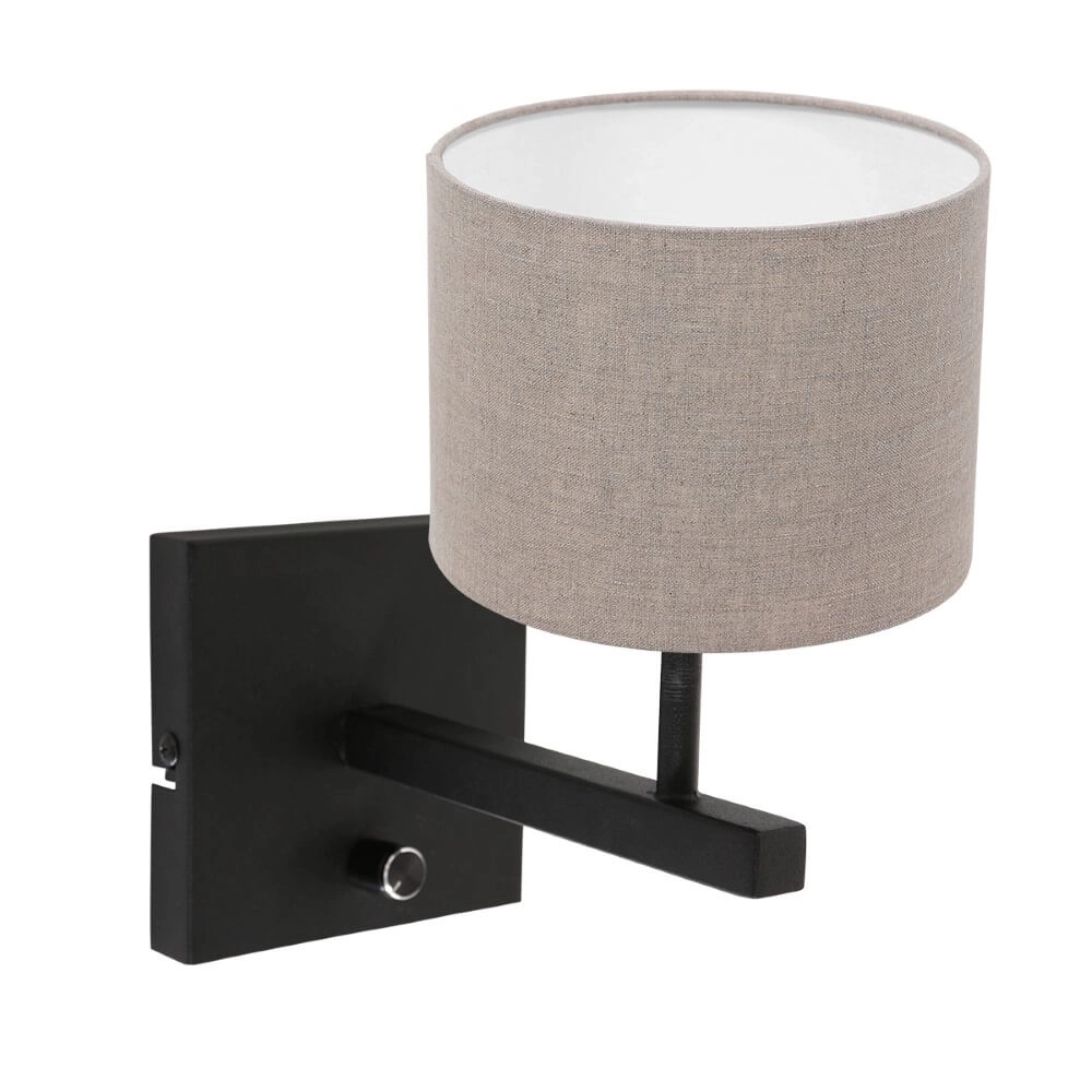 Wall lamp Stanger with taupe hood