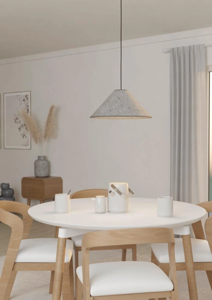 Textile pendant lamp Alsager Ø 41cm Eglo 9002759439842