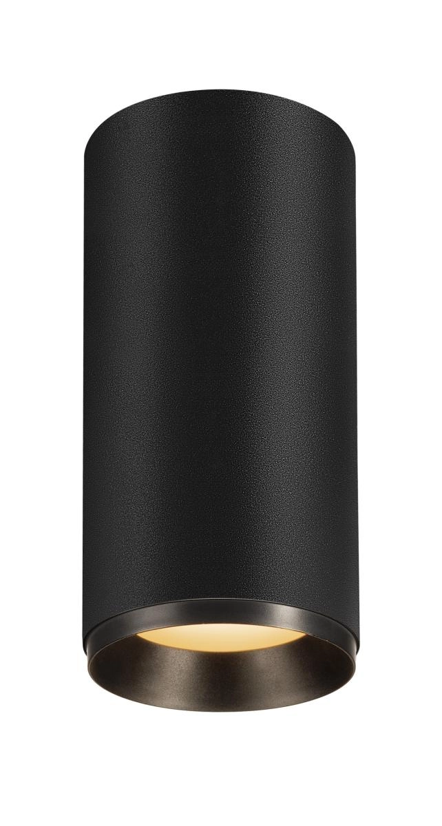 Surface-mounted spot Numinos L cylinder black 2700K - 24deg