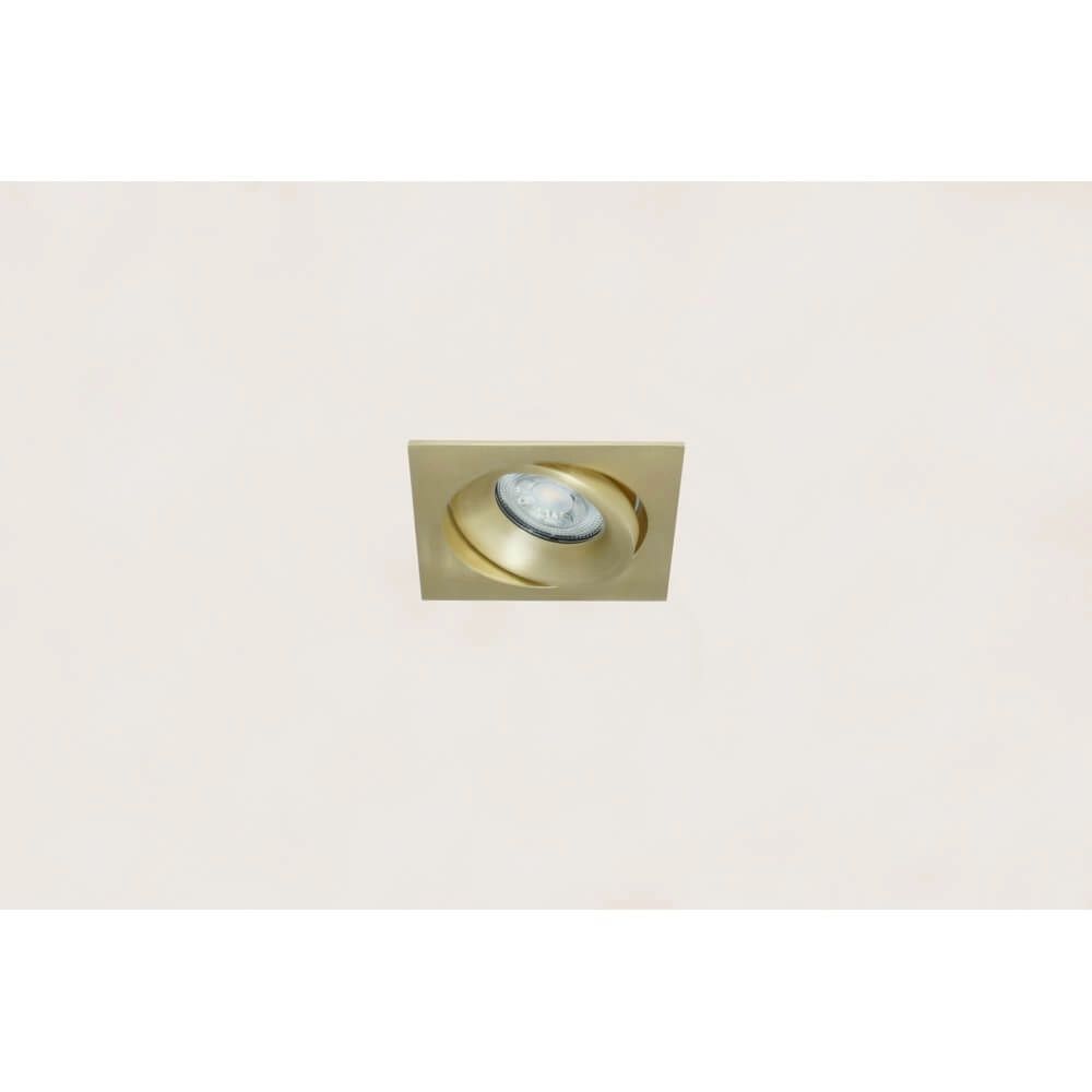 Square recessed spotlight Alice matte gold Artdelight 8720701100404