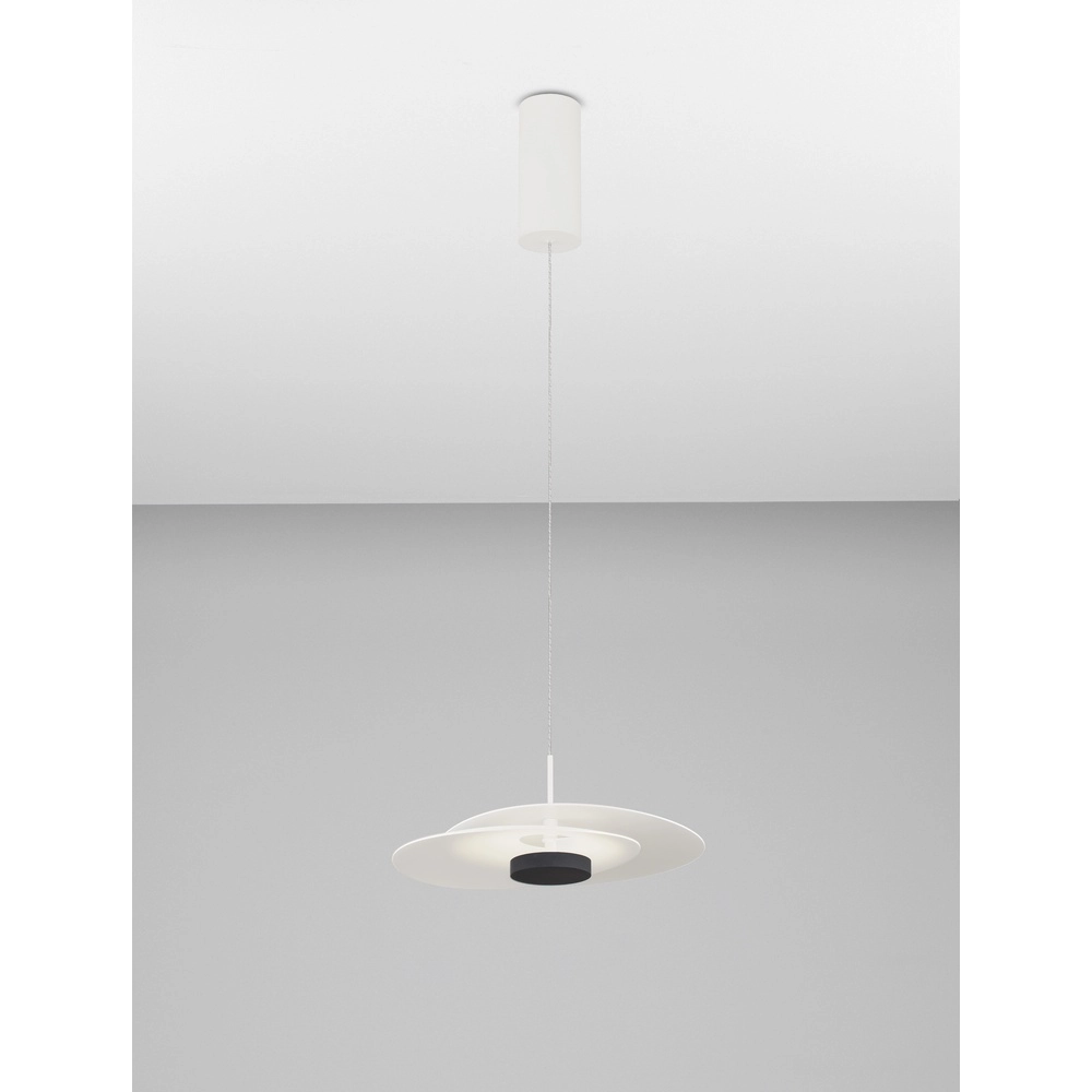 Pendant lamp Olea design white Ø 35cm Lyora 5212017456939