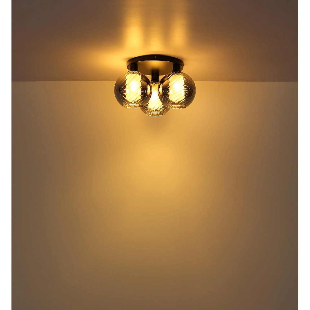 3-light ceiling lamp Ulf Black Globo 9007371525713