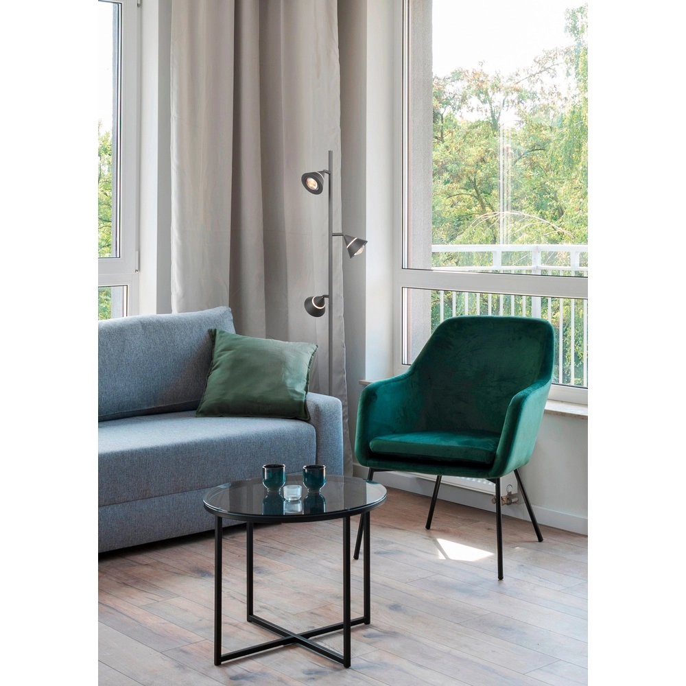 Floor lamp Romeo black Trio 4017807675399