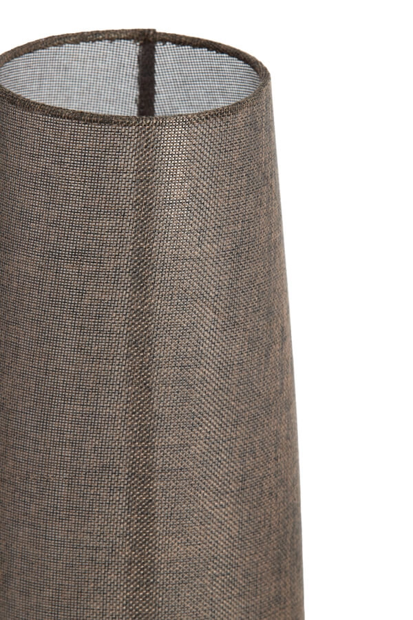 Brown table lamp Howie wood Ø 15cm Light & Living 8717807759391