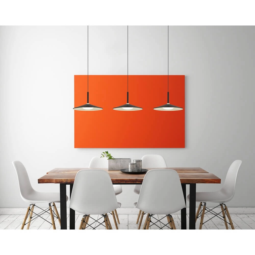 Black pendant lamp Lampone 3-light design Globo 9007371450374